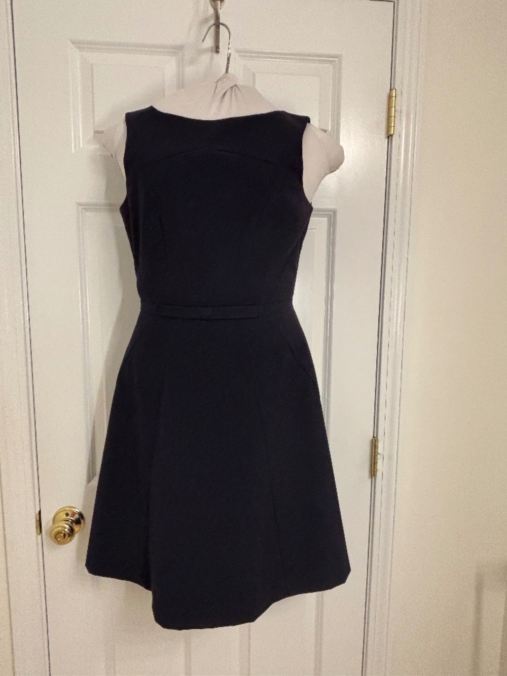 H&M navy blue structured blue dress - size 10